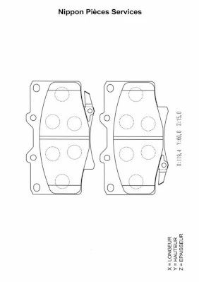 Sapatas do freio dianteiras de disco Honda Accord preço, a partir de 28,47 USD