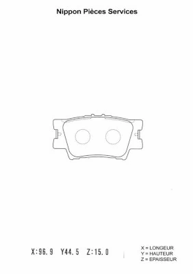  Sapatas do freio traseiras de disco Toyota RAV4 IV SUV (A4) (2012 - 2019) IV