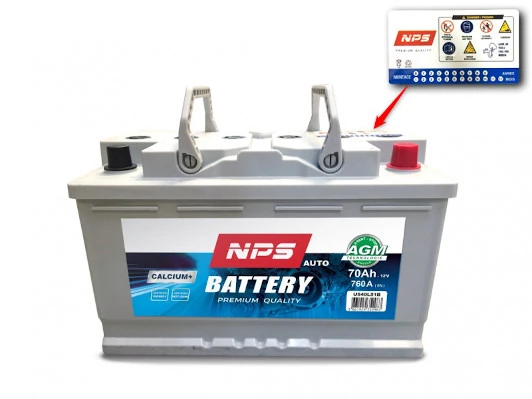 U540L51B NPS Bateria recarregável (PILHA)