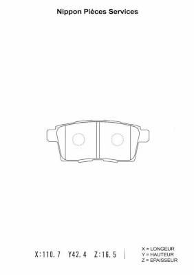  Sapatas do freio traseiras de disco Mazda CX-7 SUV (ER) (2009 - 2013) 