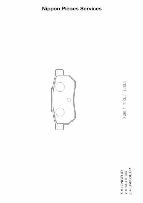 Sapatas do freio traseiras de disco Honda Civic IV ED, EF