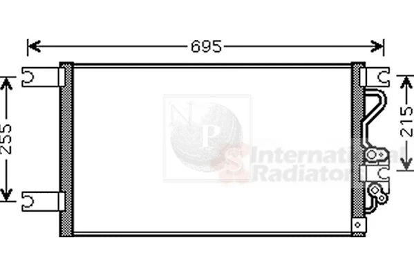 Radiador de aparelho de ar condicionado Mitsubishi L 200 III K60, K70