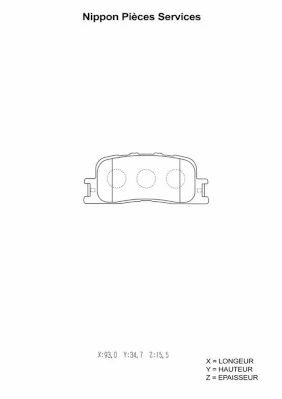 Sapatas do freio traseiras de disco BYD D2187 preço, a partir de 19,15 USD