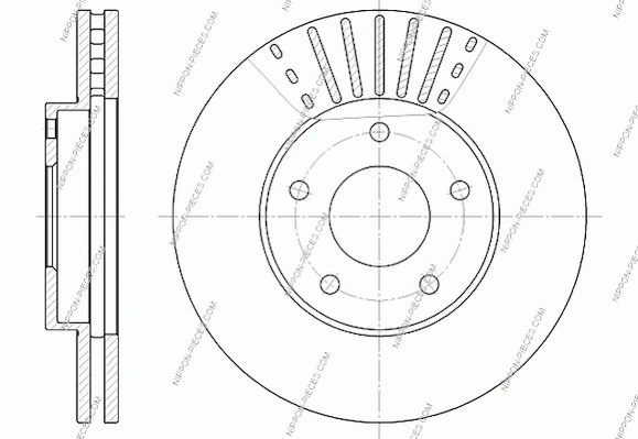 Disco do freio dianteiro Nissan X-Trail SUV (T30) (2001 - 2007) 