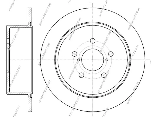  Disco do freio traseiro Subaru Outback III carrinha (B13, BP) (2003 - 2009) III