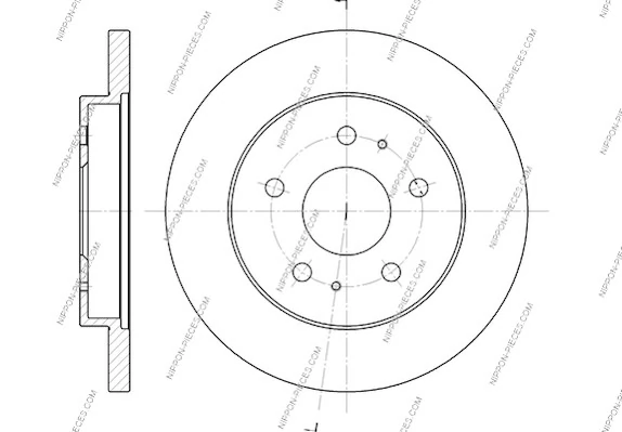 Disco do freio dianteiro para Daihatsu Terios I J100, J102, J122