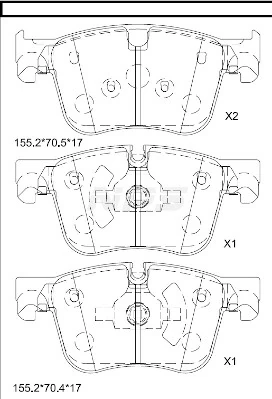 Compre 1609898580 Peugeot/Citroen Sapatas do freio dianteiras de disco
