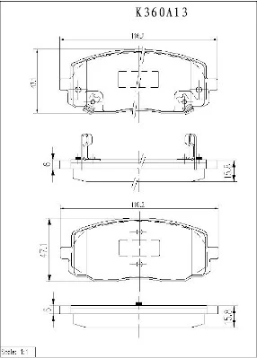  Sapatas do freio dianteiras de disco Hyundai I10 hatchback (PA) (2007 - 2010) 