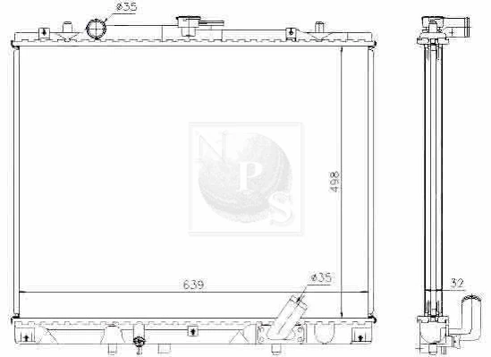 Radiador de esfriamento de motor Jdeus 018M20 preço, a partir de 133,38 USD