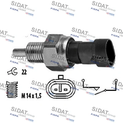 4846676 Iveco Sensor de ativação das luzes de marcha à ré