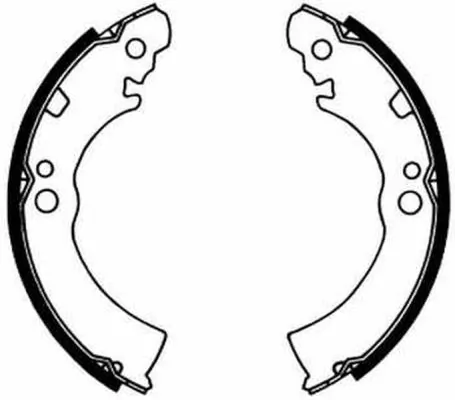  Sapatas do freio traseiras de tambor Nissan Micra hatchback (K10) (1982 - 1992) 