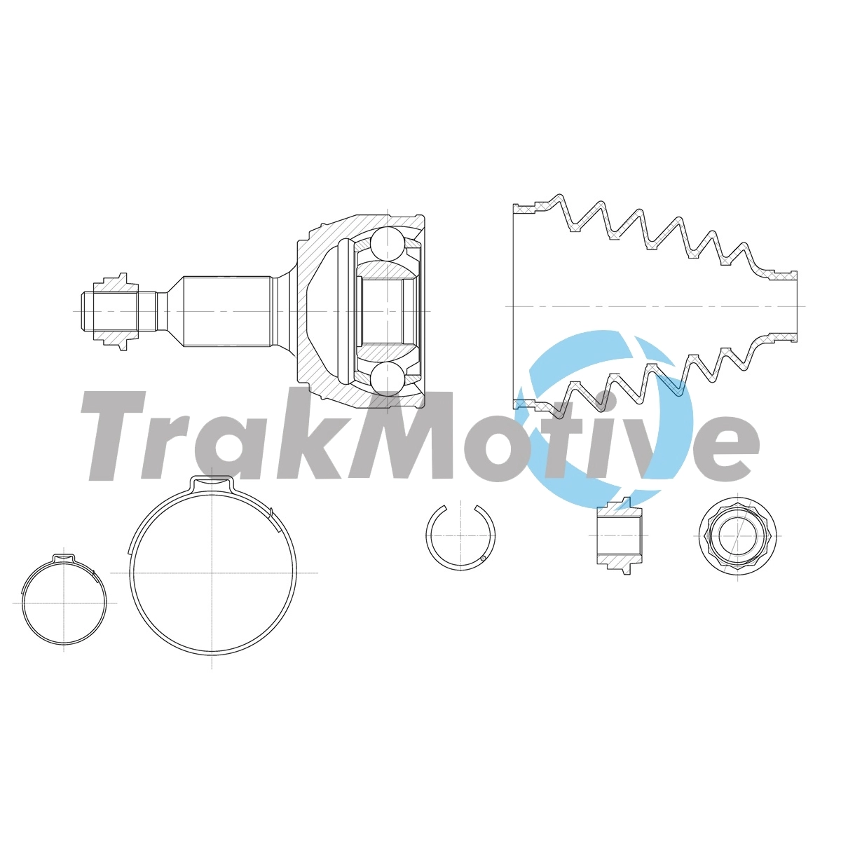 Junta homocinética externa dianteira para Volkswagen Crafter SY, SX, SYB, SYC, SYD, SYM