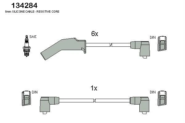 83430 FAE Fios de alta voltagem, kit