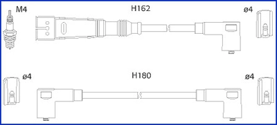 Compre Fios de alta voltagem, kit Seat Ibiza 1
