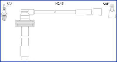  Fios de alta voltagem, kit Volvo S40 I sedan (VS) (1995 - 2003) I