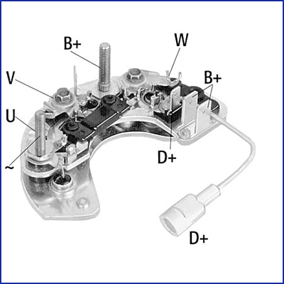  Eixo de diodos do gerador Land Rover Discovery I SUV (LG, LJ) (1989 - 1998) I