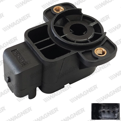 Sensor de posição da válvula de borboleta (potenciômetro) Peugeot 307  3A, 3C