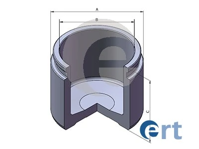 Pistão de suporte do freio dianteiro 93742404 Peugeot/Citroen