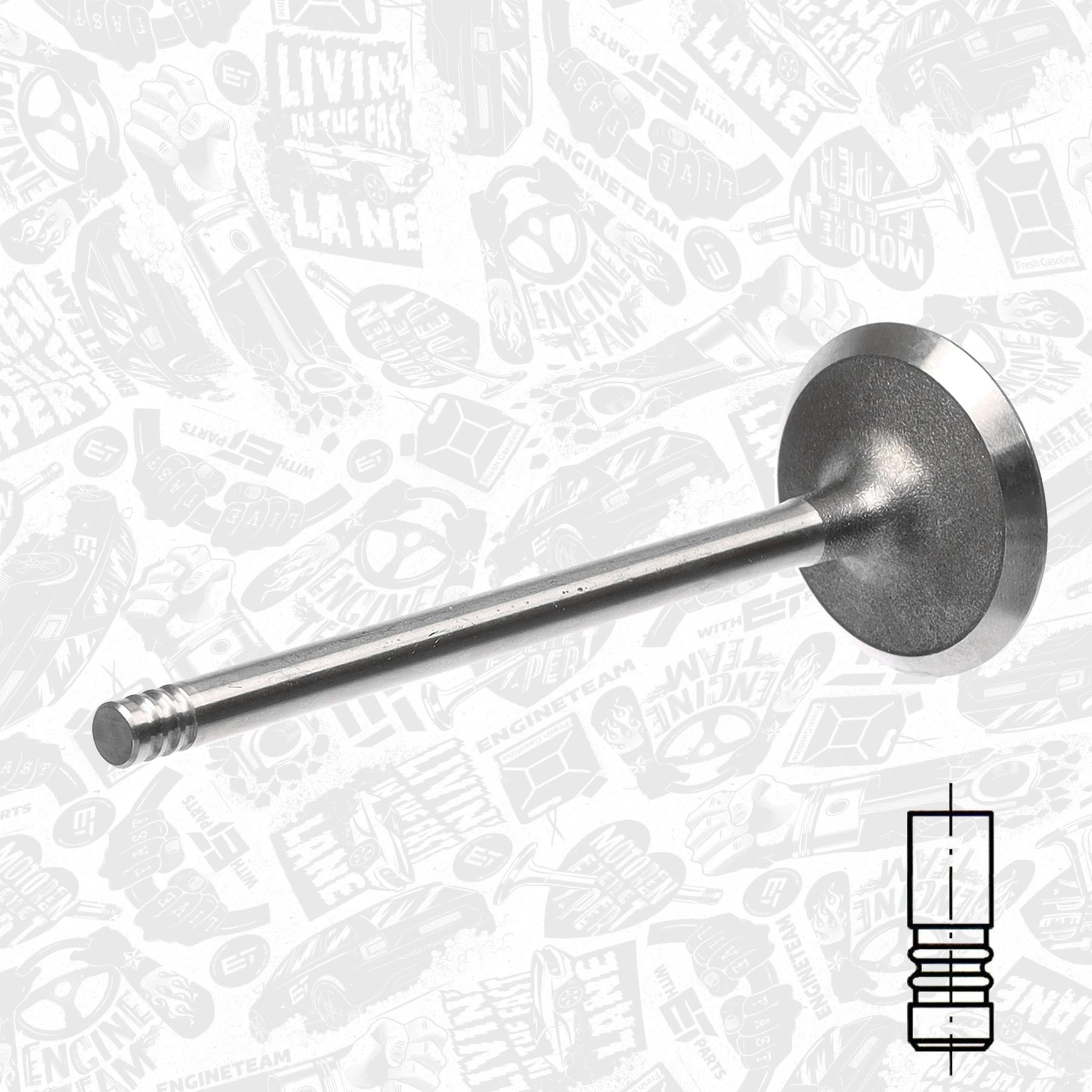 Válvula de admissão V94608 Federal Mogul