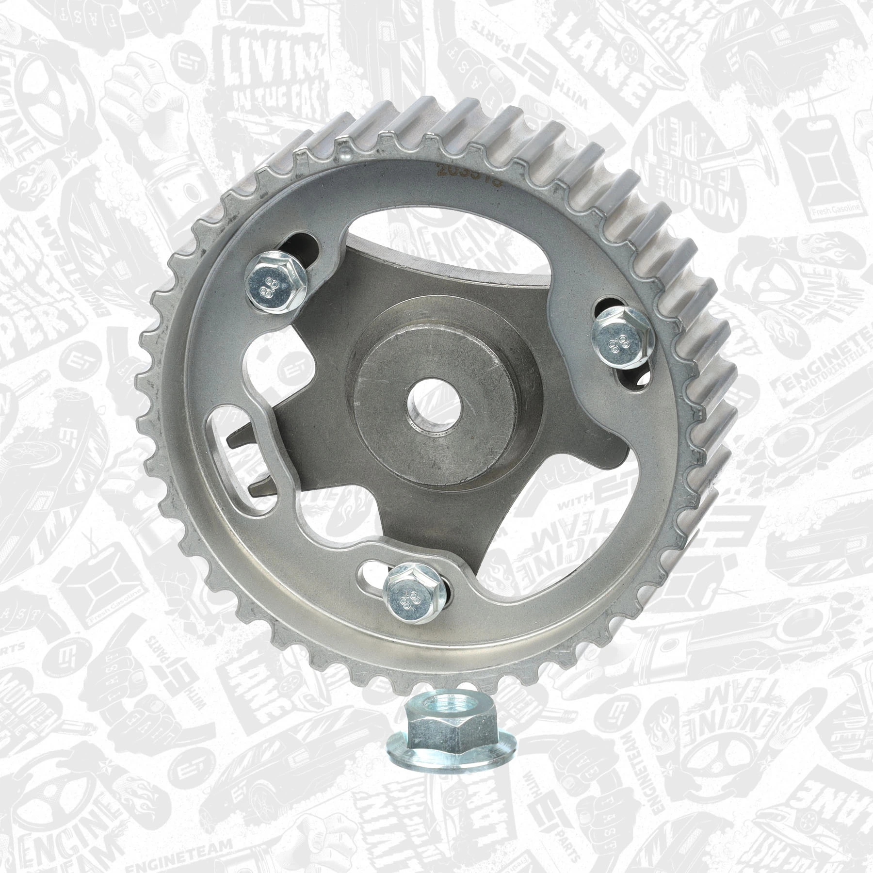 Engrenagem de cadeia da roda dentada da árvore distribuidora de motor para Nissan Almera N16