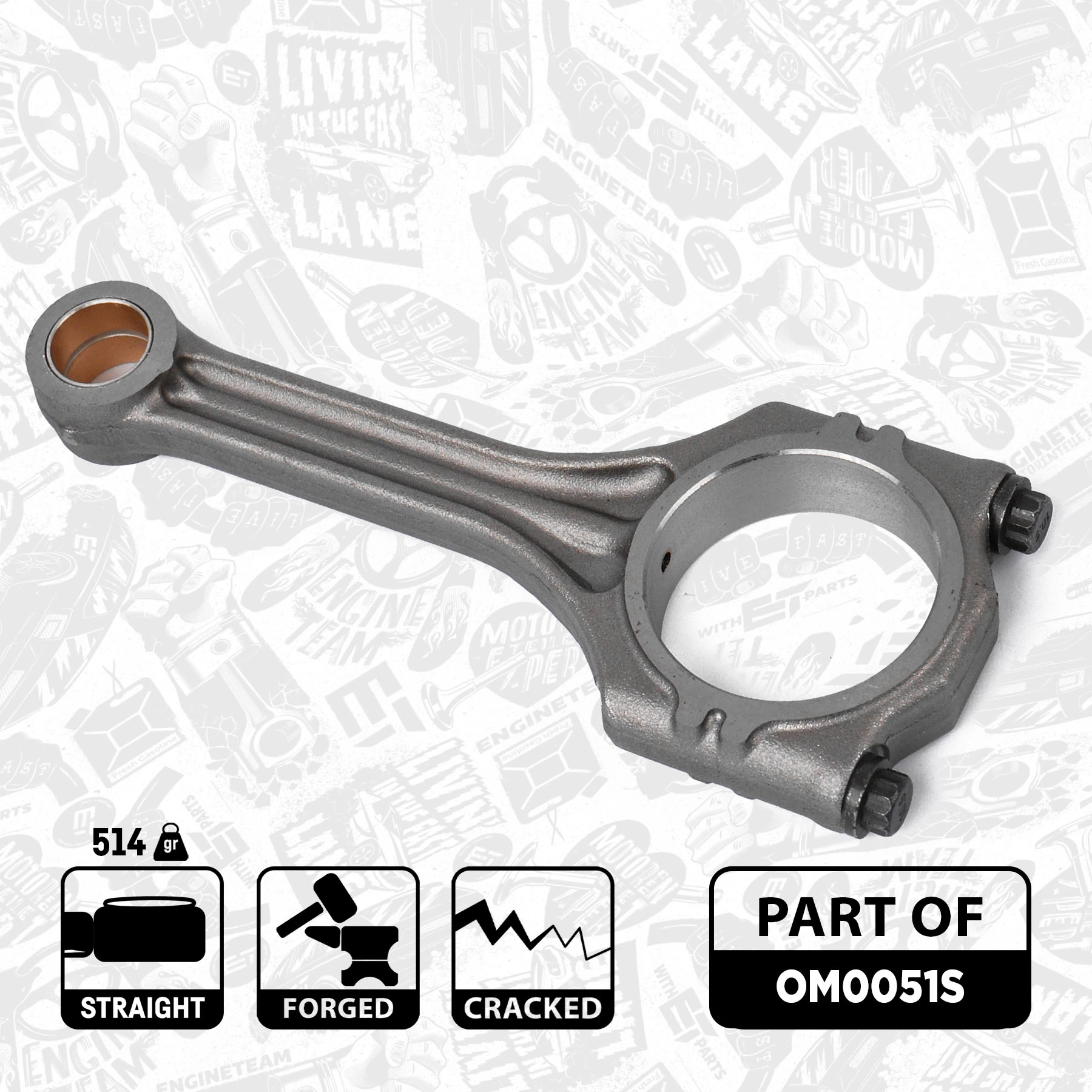 Compre KSP00088 KSP Biela de pistão de motor
