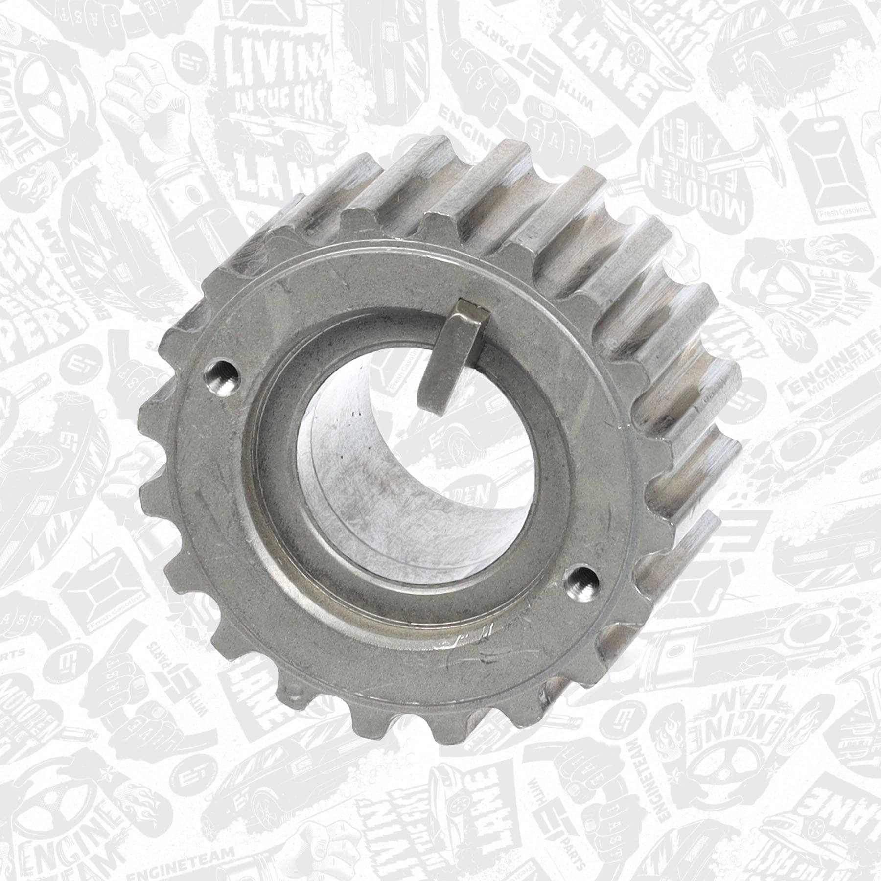 Engrenagem de cadeia da roda dentada de acionamento de cambota de motor Renault Clio III BR01, CR01