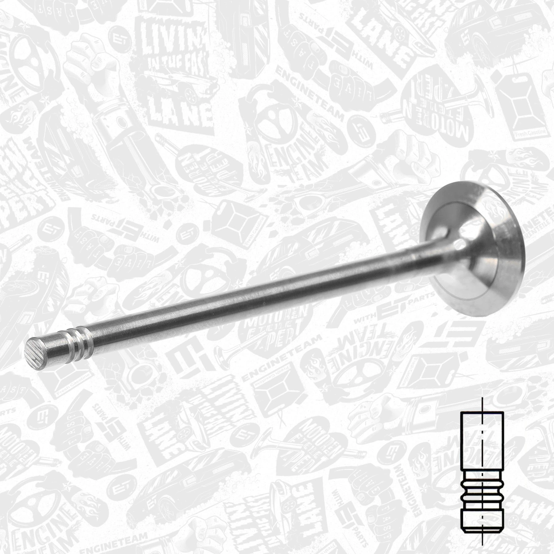 Válvula de escape 021VA32021000 Mahle Original
