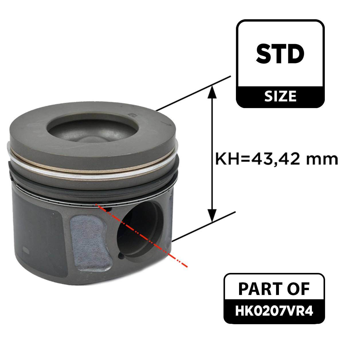 Cambota de motor Ford Transit V V184/5