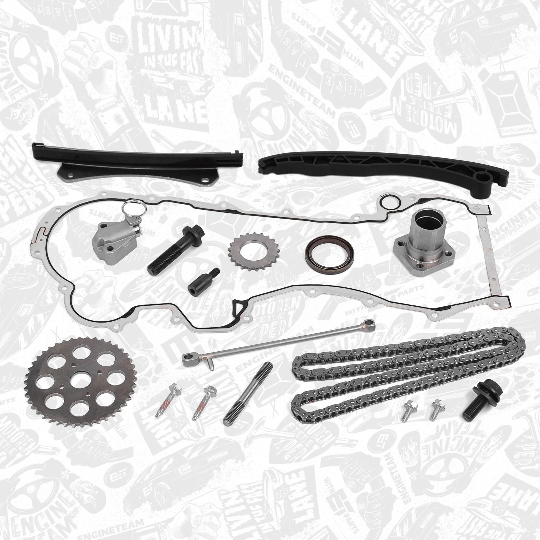 Cadeia do mecanismo de distribuição de gás, kit Peugeot/Citroen 1616311880 preço, a partir de 99,58 USD