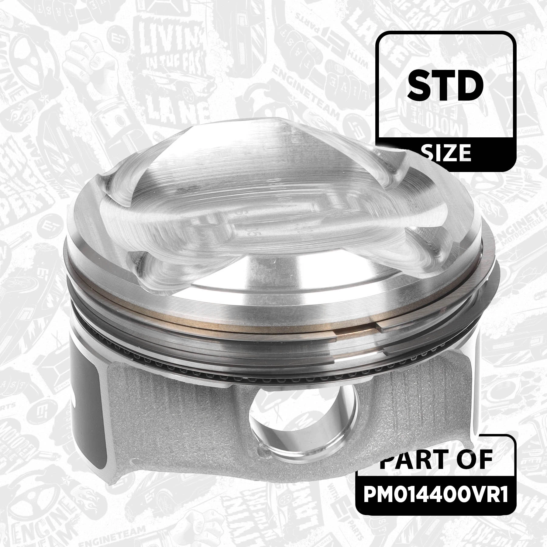 Pistão do kit para 1 cilindro, STD Opel 1654514180