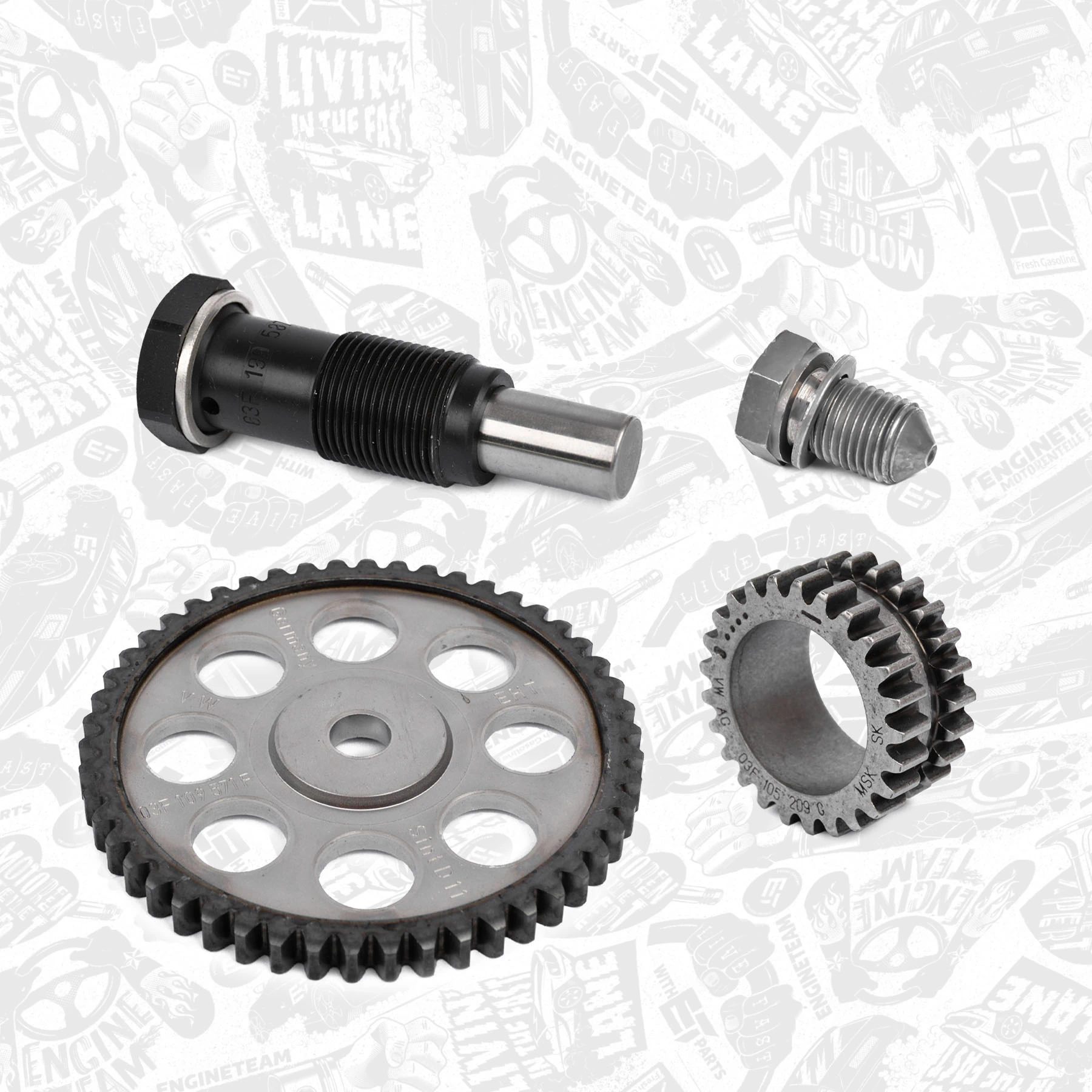 RS0089 ET Engineteam Cadeia do mecanismo de distribuição de gás, kit