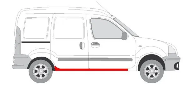Acesso externo direito para Renault Kangoo I KC0, KC1