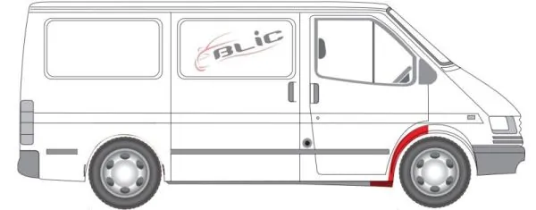 Pára-lama dianteiro direito para Ford Transit IV E