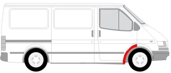 Pára-lama dianteiro direito para Ford Transit IV T