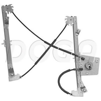 Mecanismo de acionamento de vidro da porta dianteira direita para BMW 1 E81