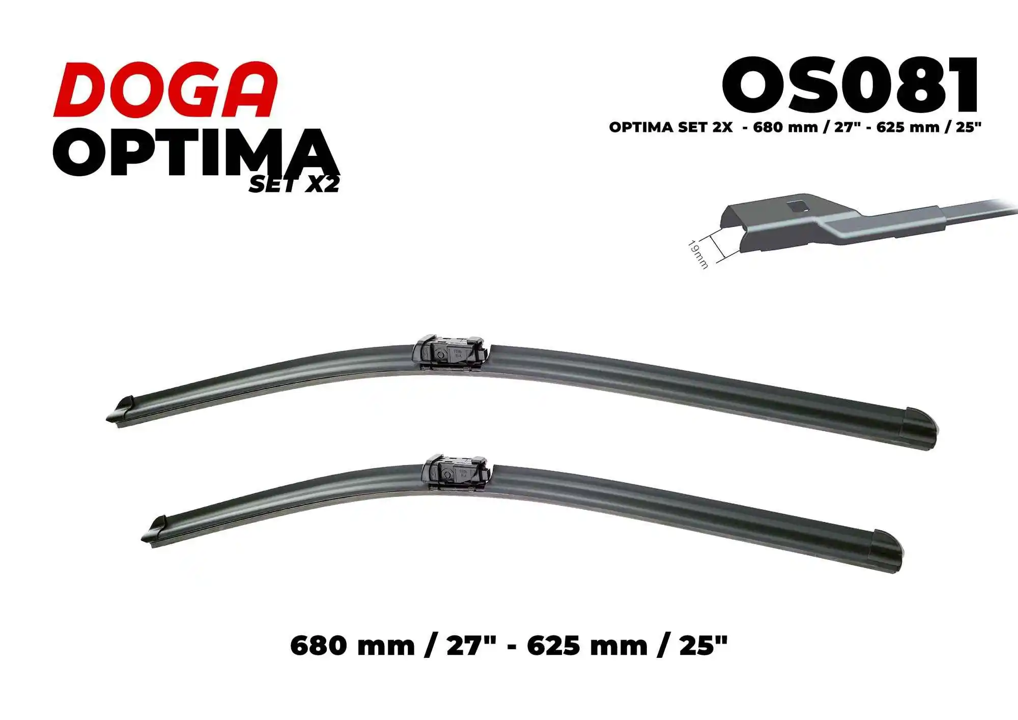 Compre Limpa-pára-brisas do pára-brisas, kit de 2 un. Opel Astra 
