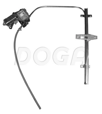 Mecanismo de acionamento de vidro da porta dianteira esquerda para Volkswagen LT 281-363, 21A, 21B, 21D, 21E