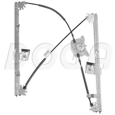 Mecanismo de acionamento de vidro da porta dianteira esquerda Seat Ibiza 3 6L1