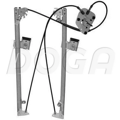 Mecanismo de acionamento de vidro da porta dianteira direita para Volkswagen Multivan 7HM, 7HN, 7HF, 7EF, 7EM, 7EN