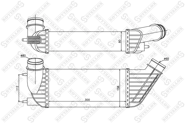 Compre 1440068680 Fiat/Alfa/Lancia Radiador de intercooler