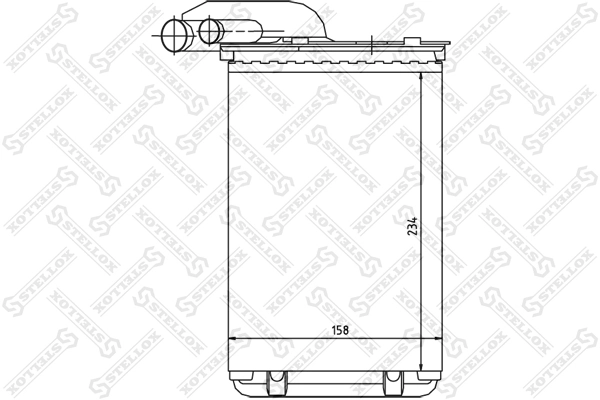 Radiador de forno (de aquecedor) para Renault 19 I D53