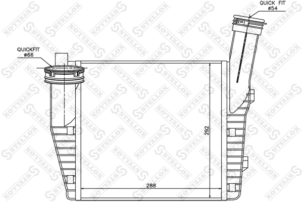Radiador de intercooler para Audi Q7  4LB