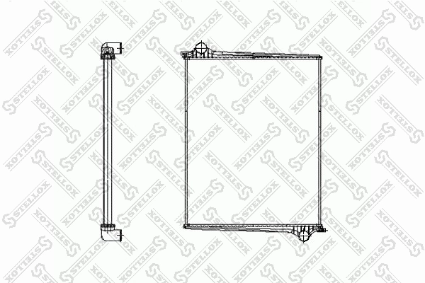 1516491 Scania Radiador de esfriamento de motor
