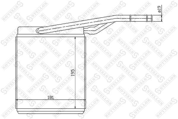  Radiador de forno (de aquecedor) Ford Focus I sedan (DFW) (1999 - 2005) I