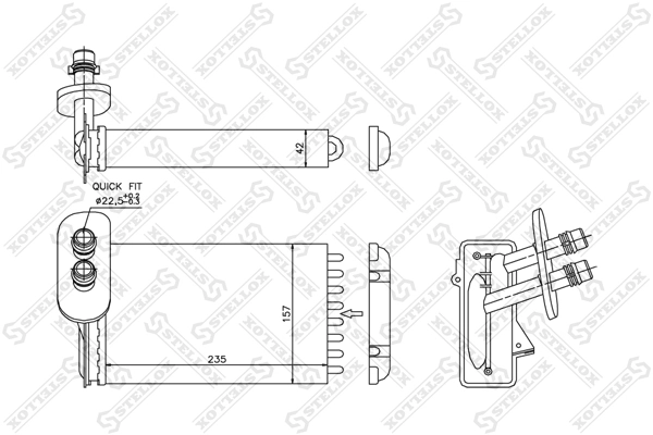 Compre Radiador de forno (de aquecedor) Seat Leon 1