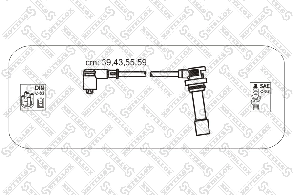 MSQ0078 Polcar Fios de alta voltagem, kit