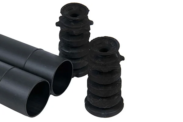  Pára-choque (grade de proteção) de amortecedor traseiro + bota de proteção Nissan Micra hatchback (K12) (2002 - 2010) 