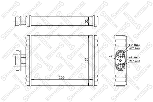 Radiador de forno (de aquecedor) ERA Benelux 669557 preço, a partir de 32,65 USD