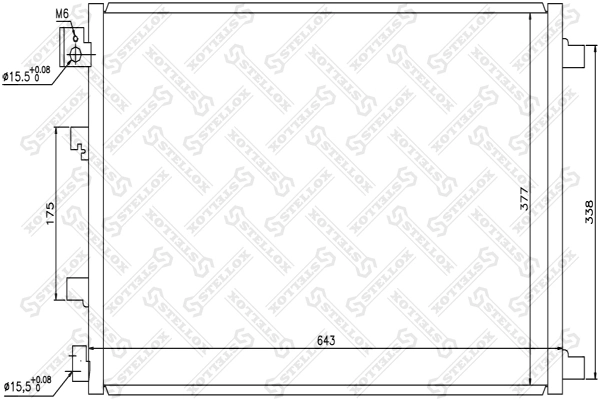 Radiador de aparelho de ar condicionado Nissan Qashqai I J10