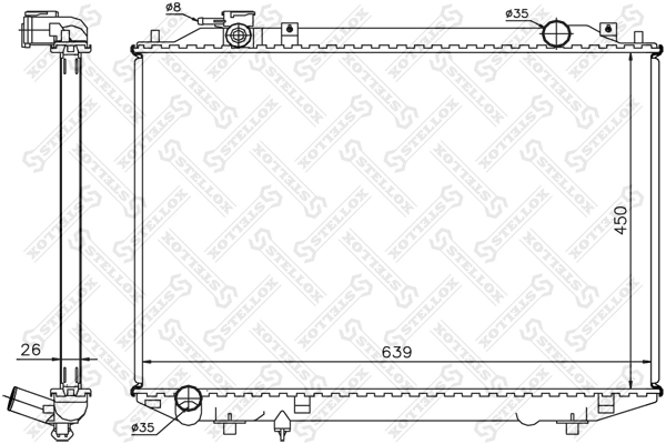 Radiador de esfriamento de motor Mazda WLW115200 preço, a partir de 99,35 USD